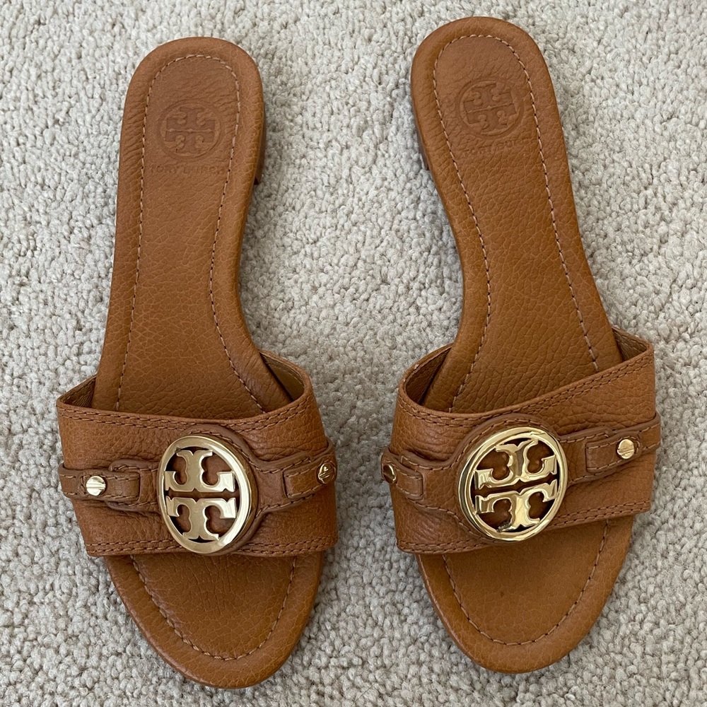 Tory Burch Women’s Size 7 Tan Slide Sandals